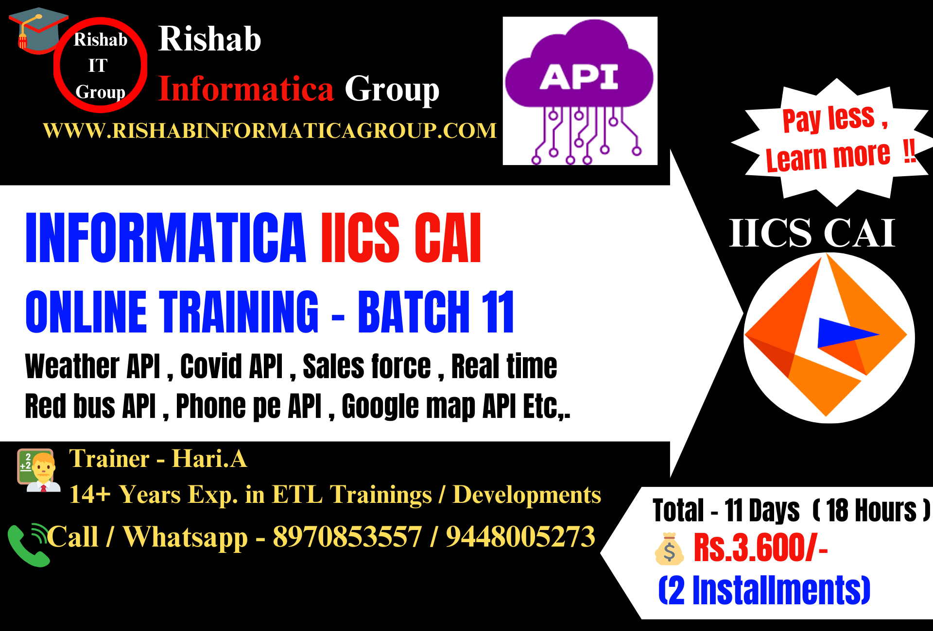 🔴 Live | Informatica IICS CAI - Online Training